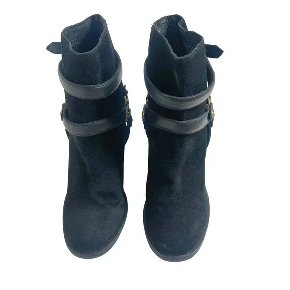 UGG Dandridge Black Suede Harness Boot Women's Size 6 - Picture 3 of 12
